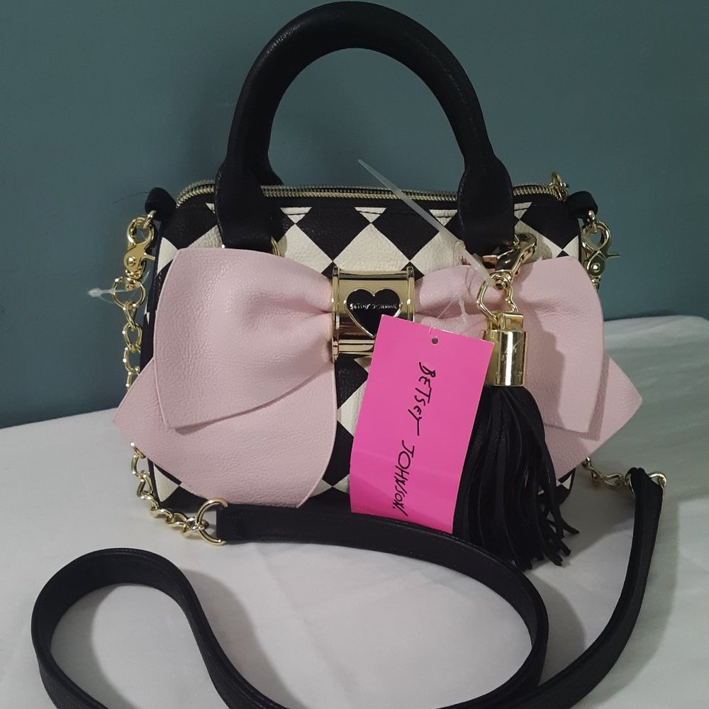 NWT Betsey Johnson bow purse